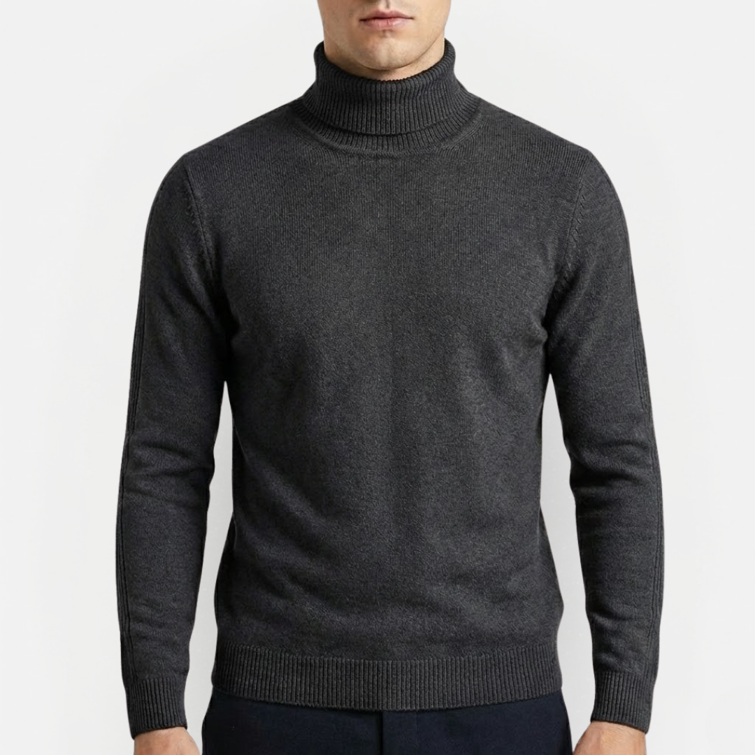 Men's Stylish Merino Wool Turtleneck