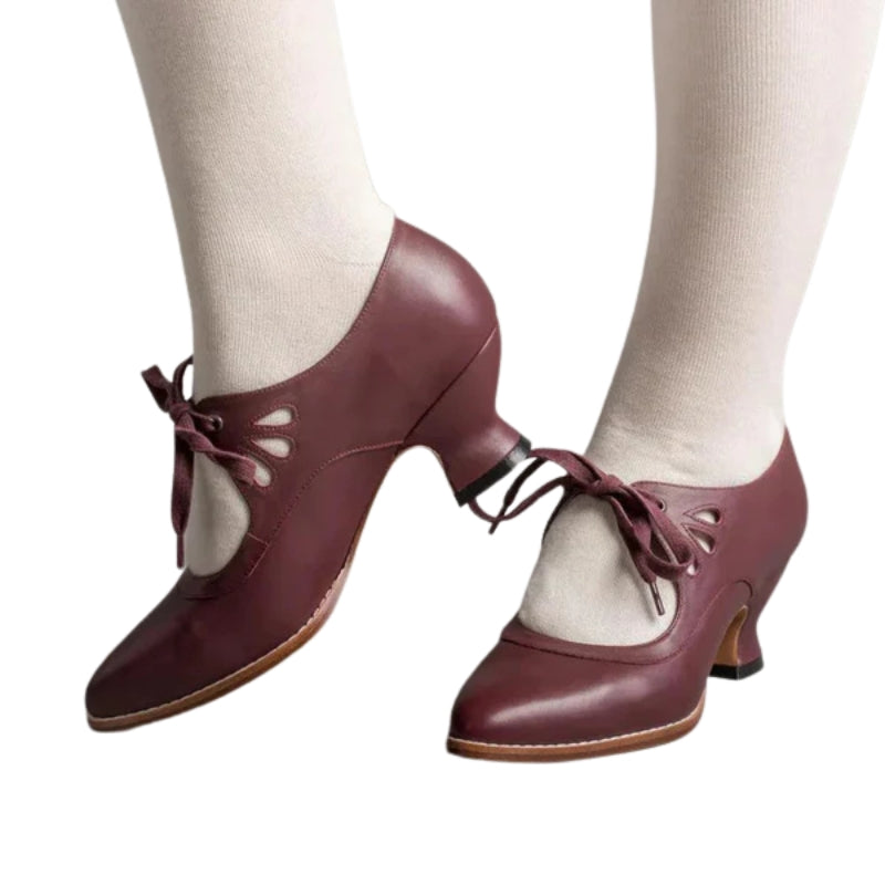 Sverre – Elegant Men's Lace-Up Shoes with Low Block Heel