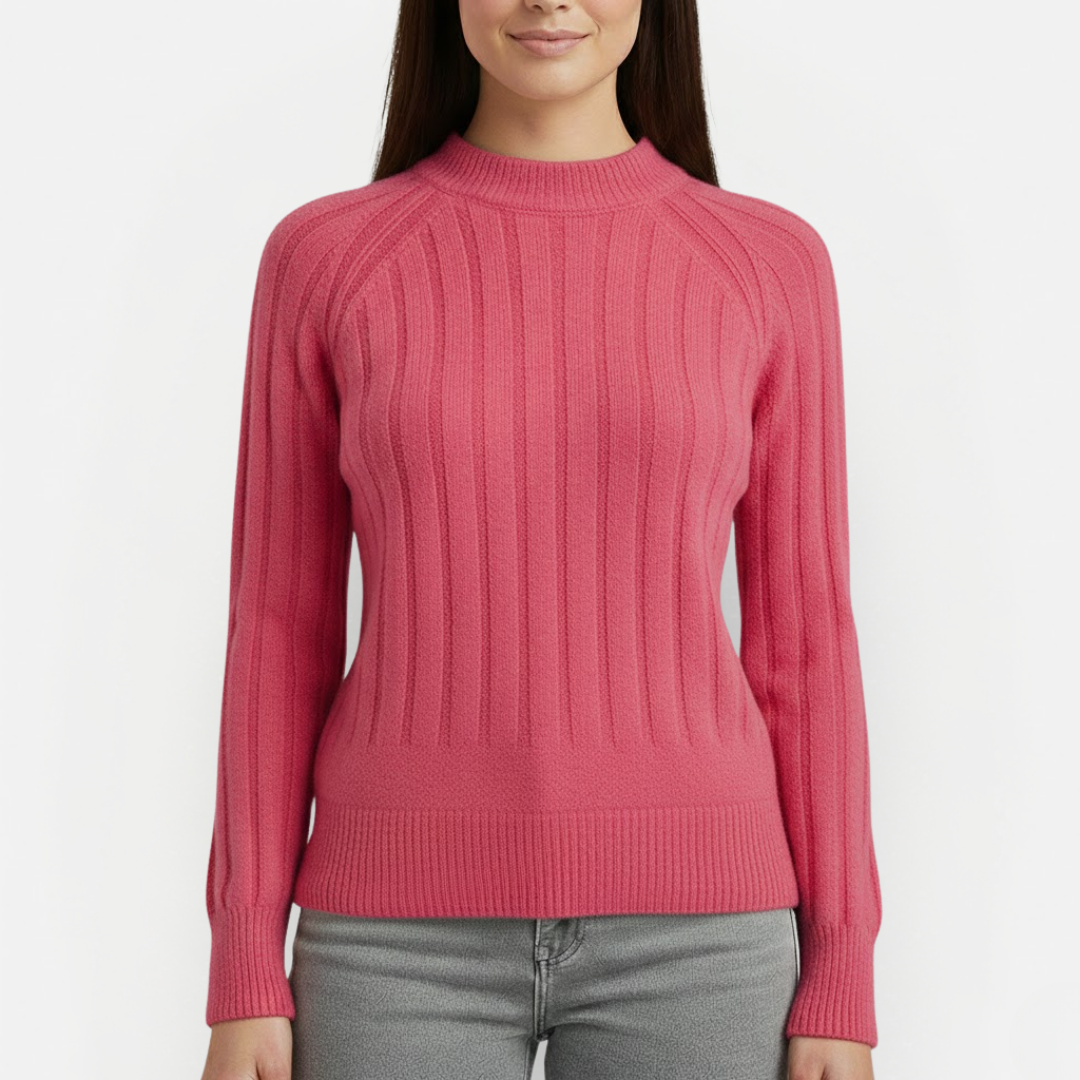 Women's Luxury Sweater with Round Neckline