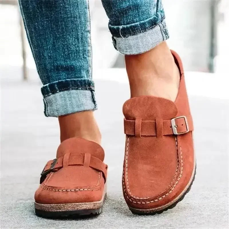 Natalia – Women's Flat Strap Sandals Retro Style Comfortable Summer