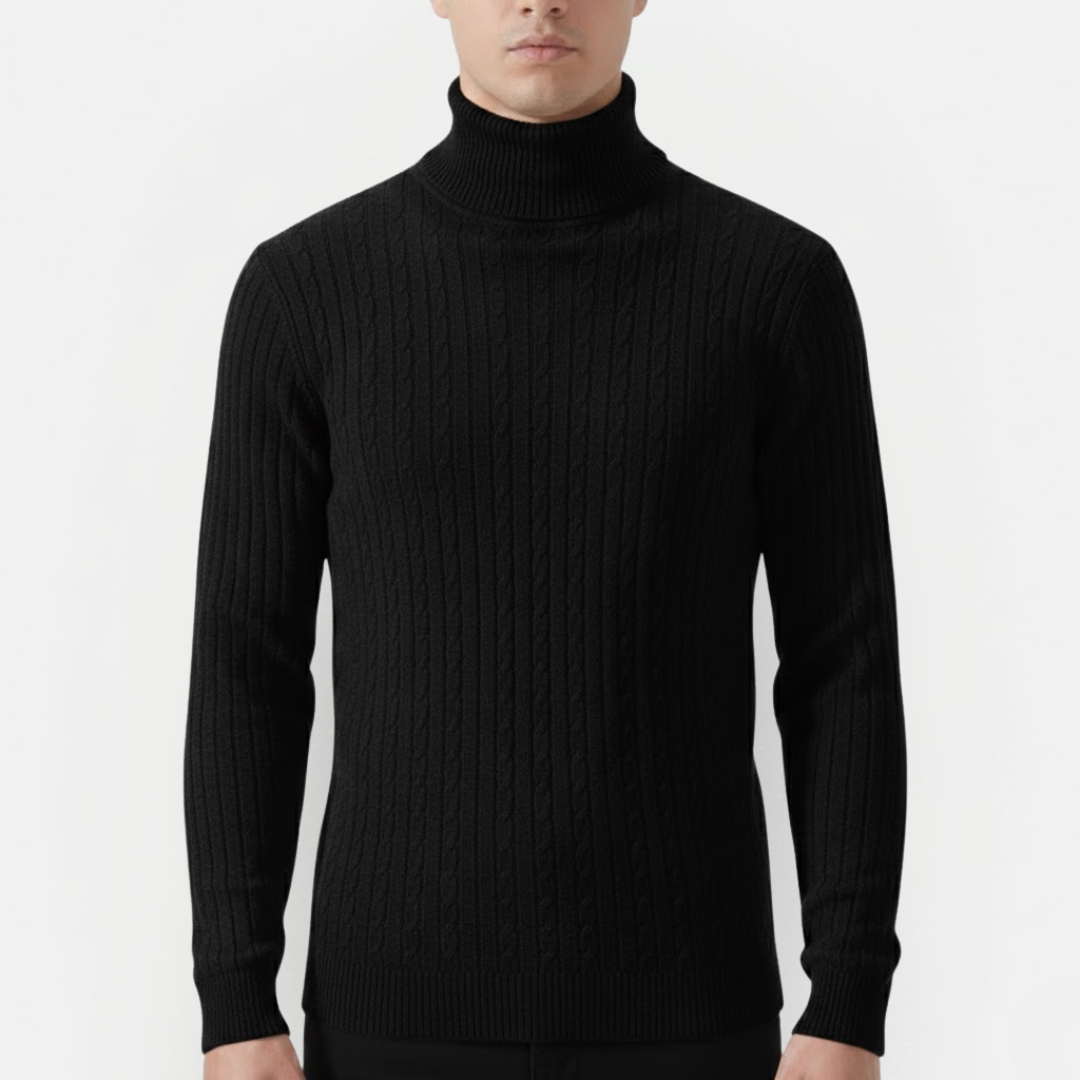 Men's Lightweight Turtleneck Sweater