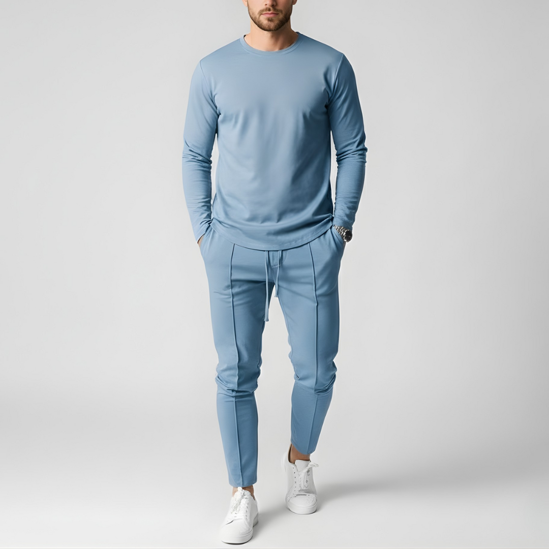 Męski Stylowy Zestaw Sweter + Spodnie