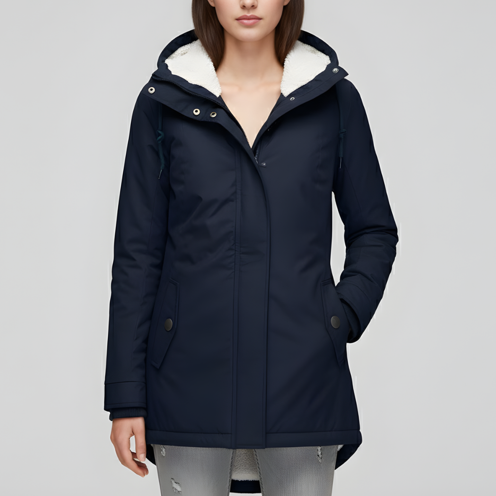 Women's Comfortable Winter Jacket with Hood