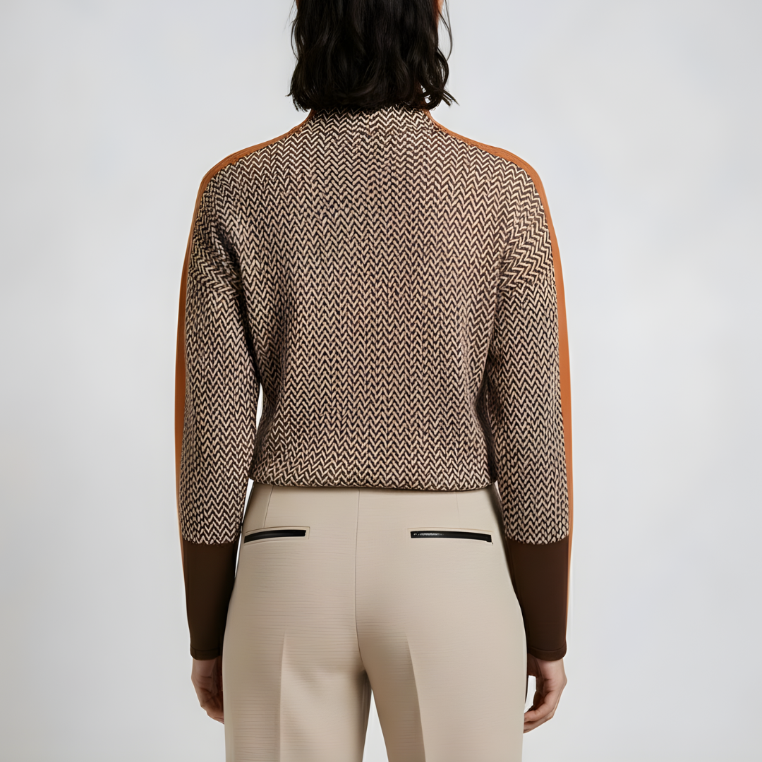 Damski Nowoczesny Sweter z Golfem