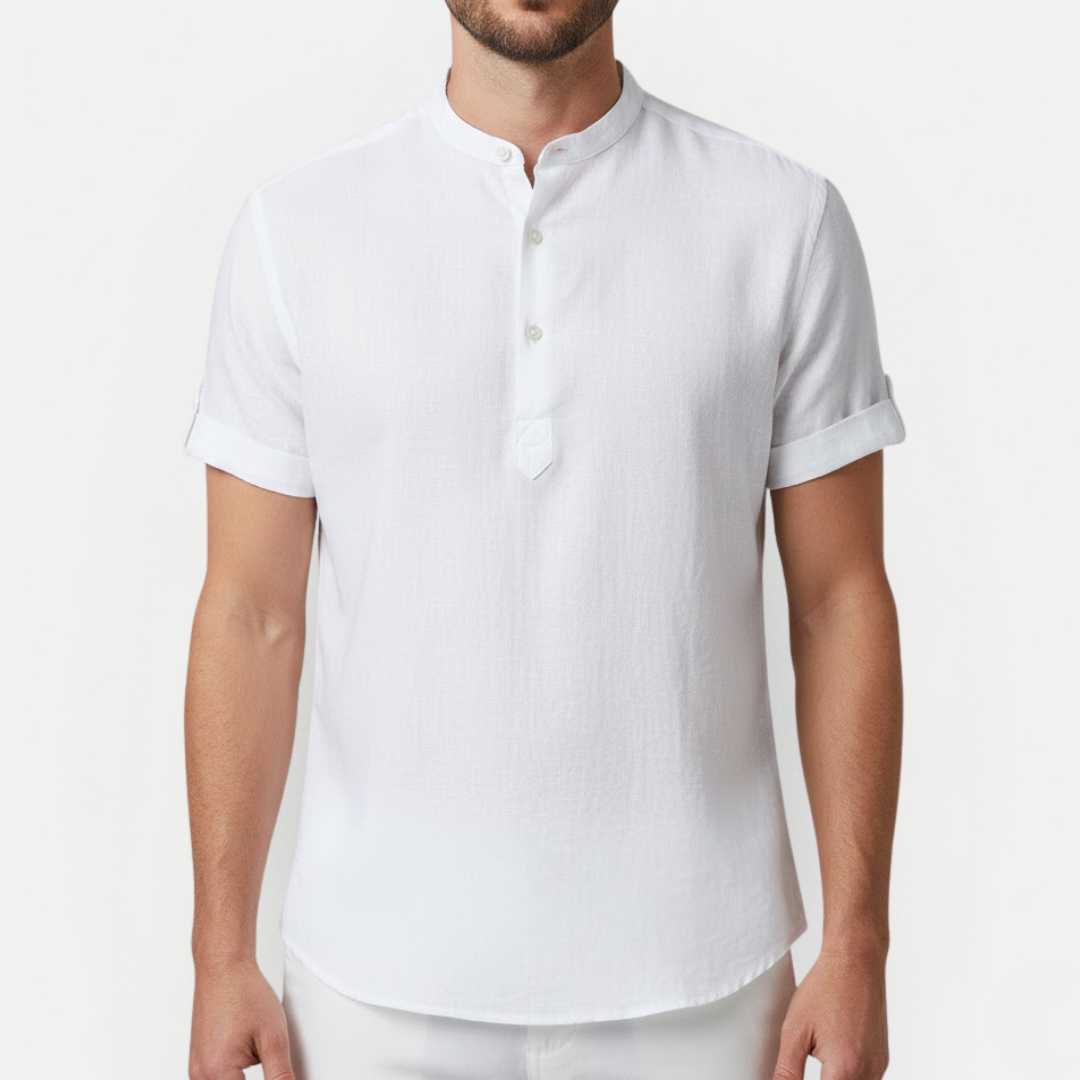 Męska przewiewna koszula lniana