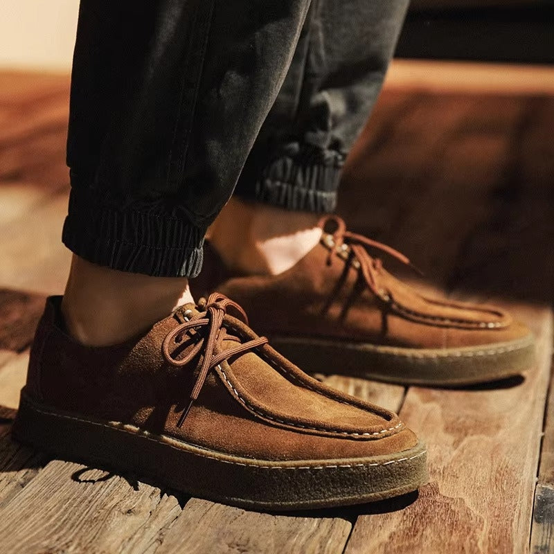 Tobias – Pantofi bărbătești casual cu șireturi și vârf rotund, confortabili