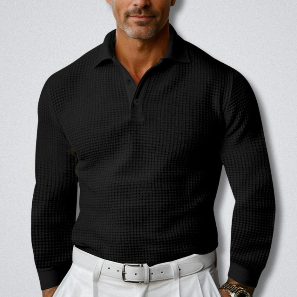 Men's Polo Longsleeve Sweater Comfortable Casual Style
