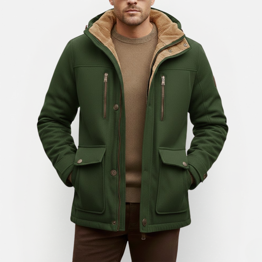 Men's Stylish Jacket with Fleece Lining