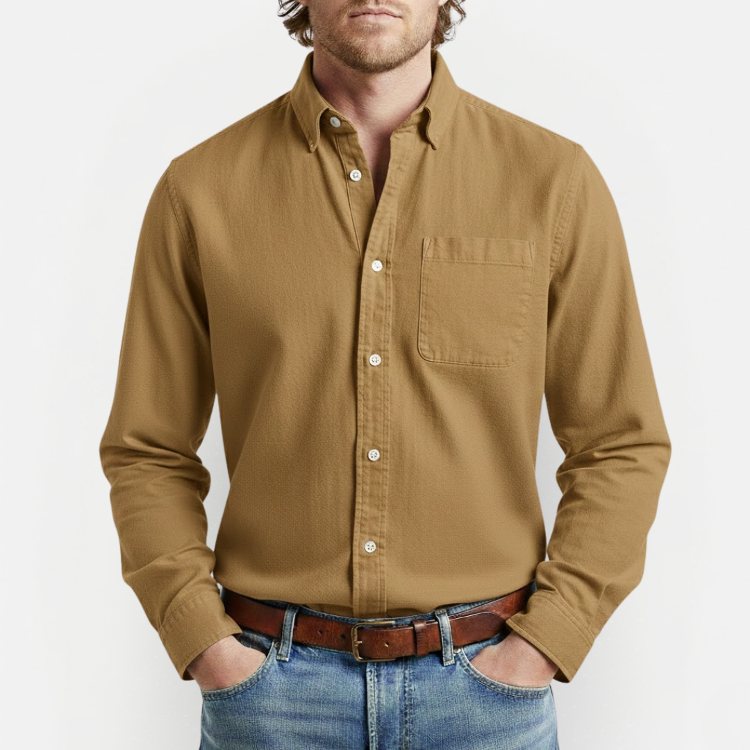 Męska klasyczna koszula z kieszenią na piersi