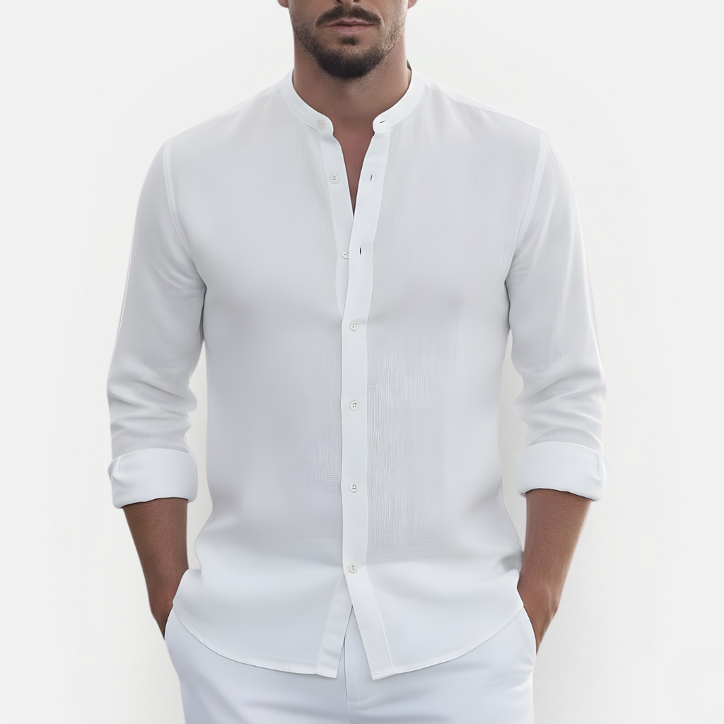 Męska elegancka koszula lniana