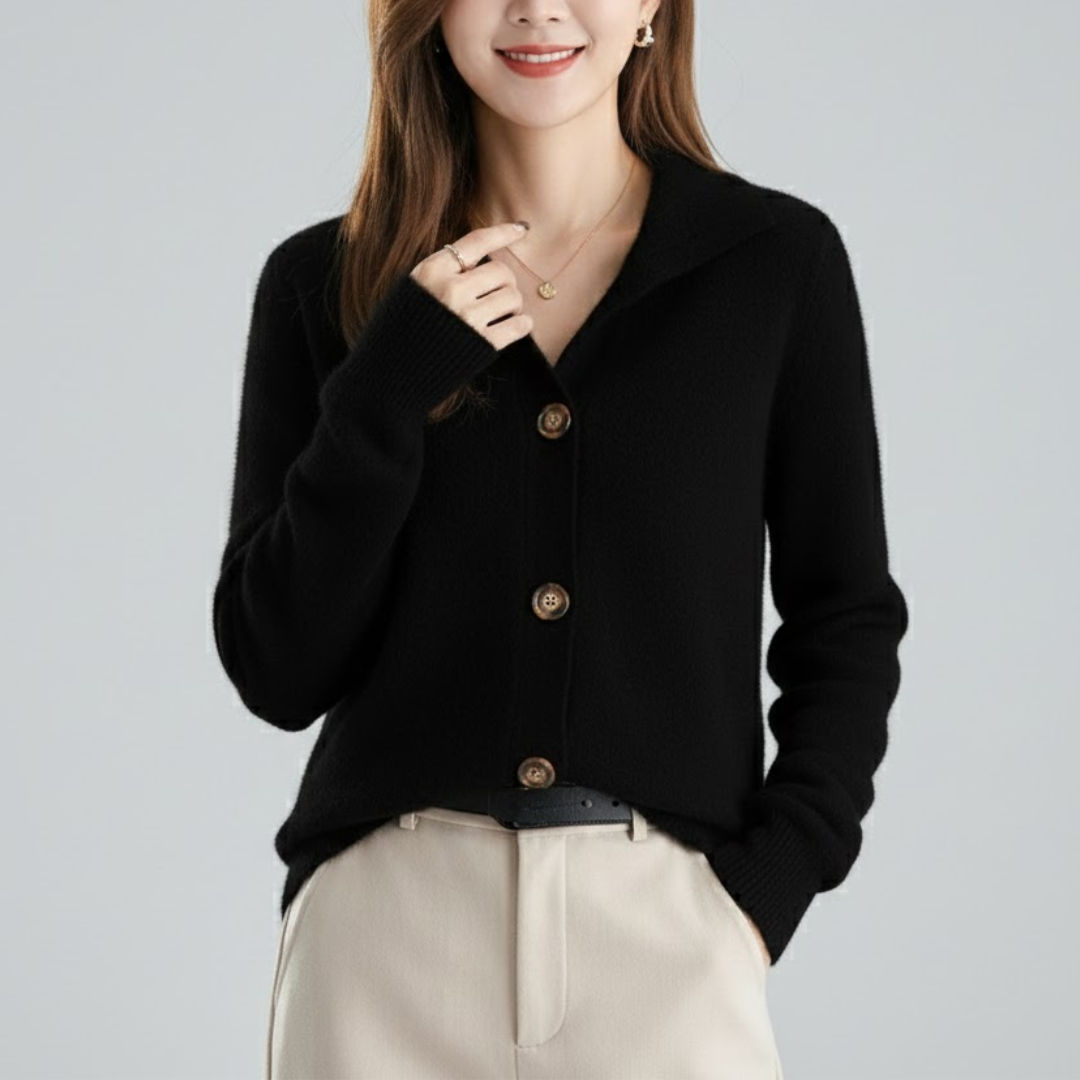 Damski elegancki kardigan z kaszmiru