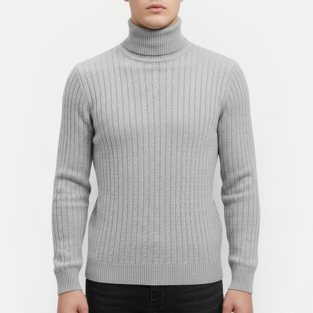 Men's Lightweight Turtleneck Sweater