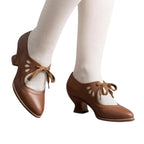 Sverre – Elegant Men's Lace-Up Shoes with Low Block Heel