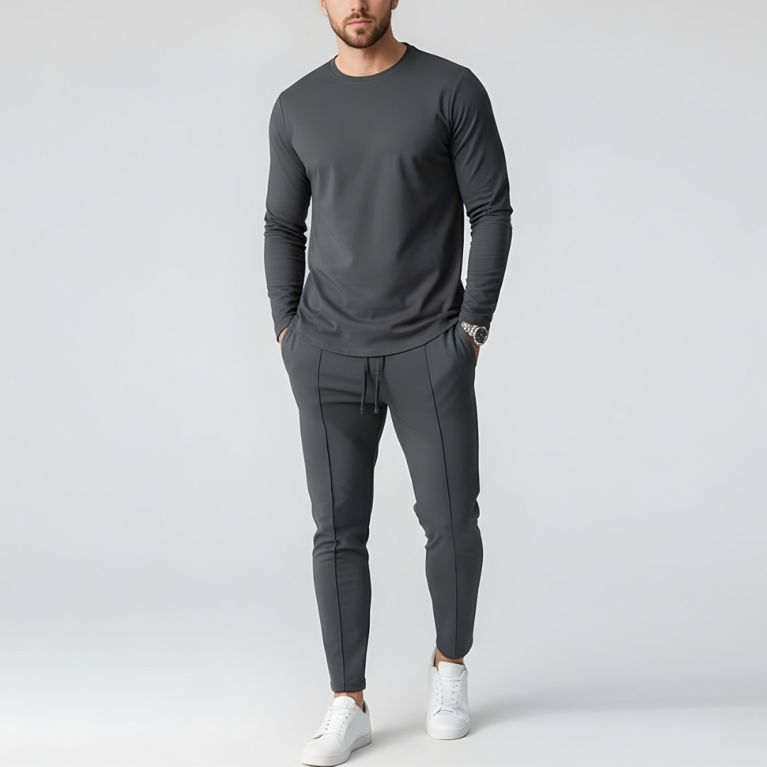 Męski Stylowy Zestaw Sweter + Spodnie