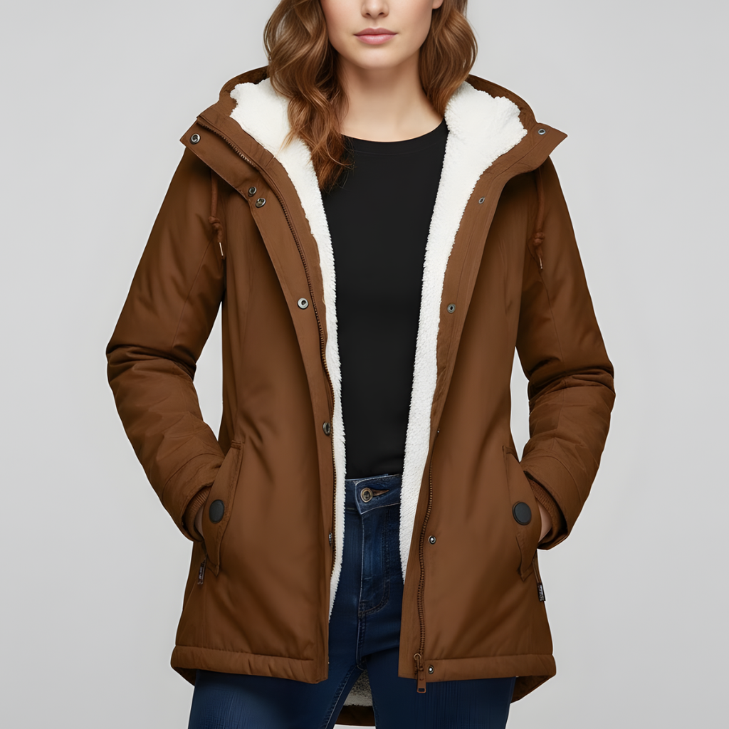 Women's Comfortable Winter Jacket with Hood