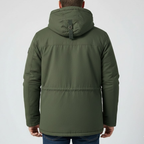 Men's Warm Winter Coat with Fur Lining