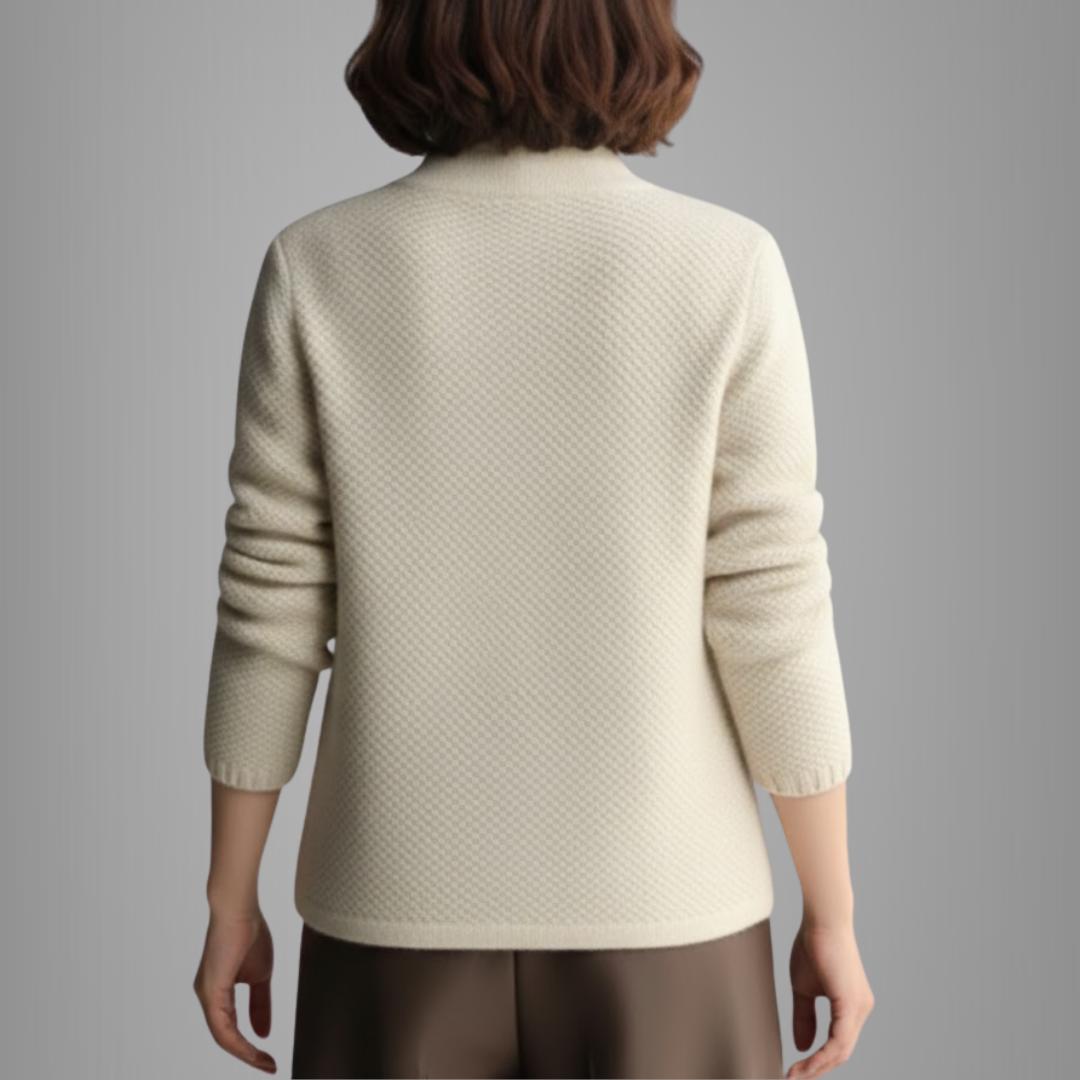 Damski stylowy kardigan zapinany na guziki