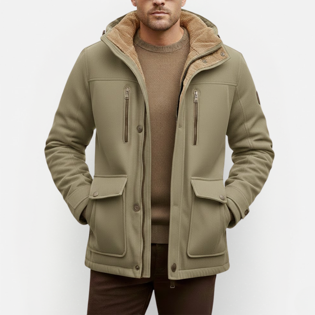 Men's Stylish Jacket with Fleece Lining