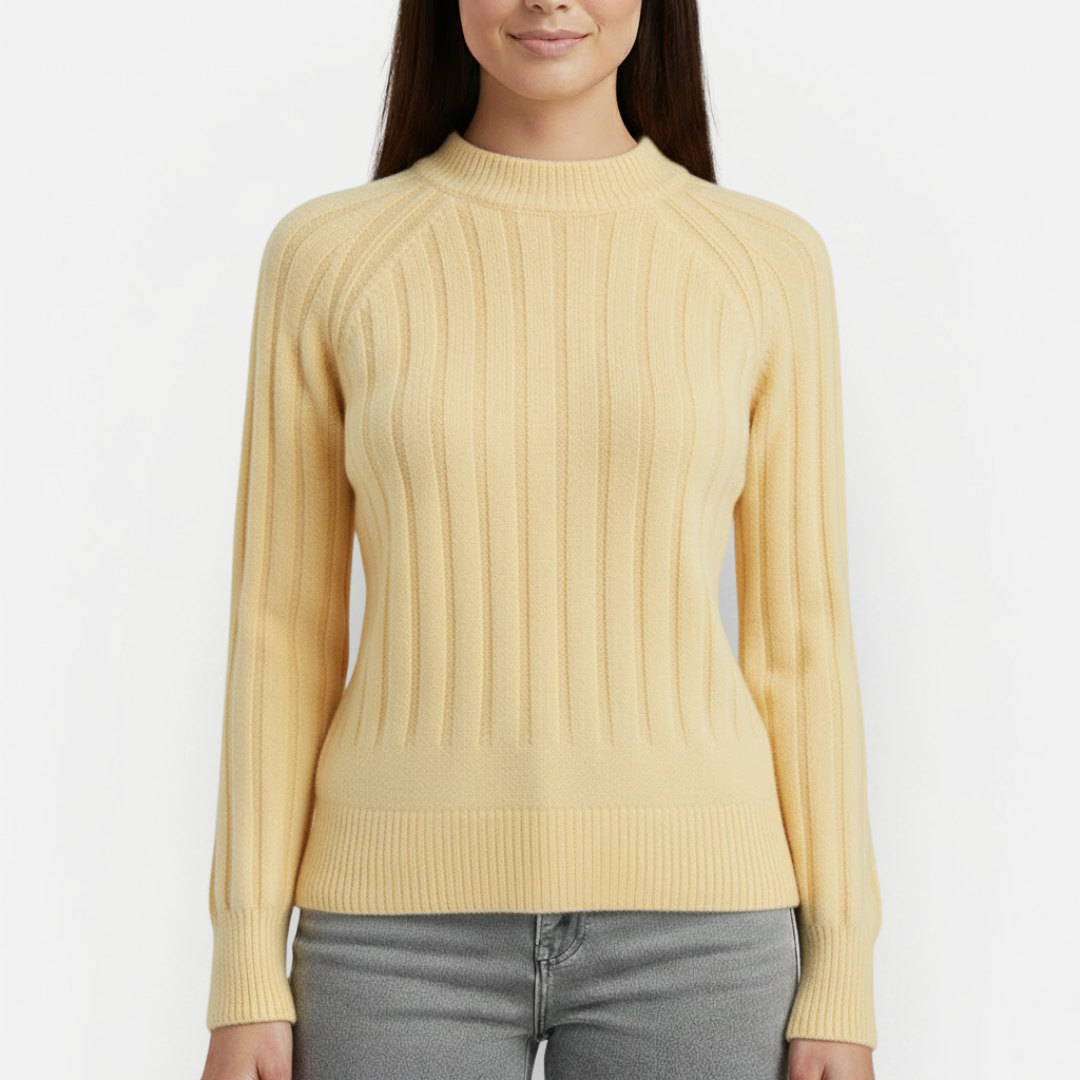 Women's Luxury Sweater with Round Neckline