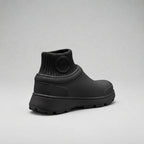 Buty wsuwane z dzianinową cholewką i ciepłą podszewką — Czarny
