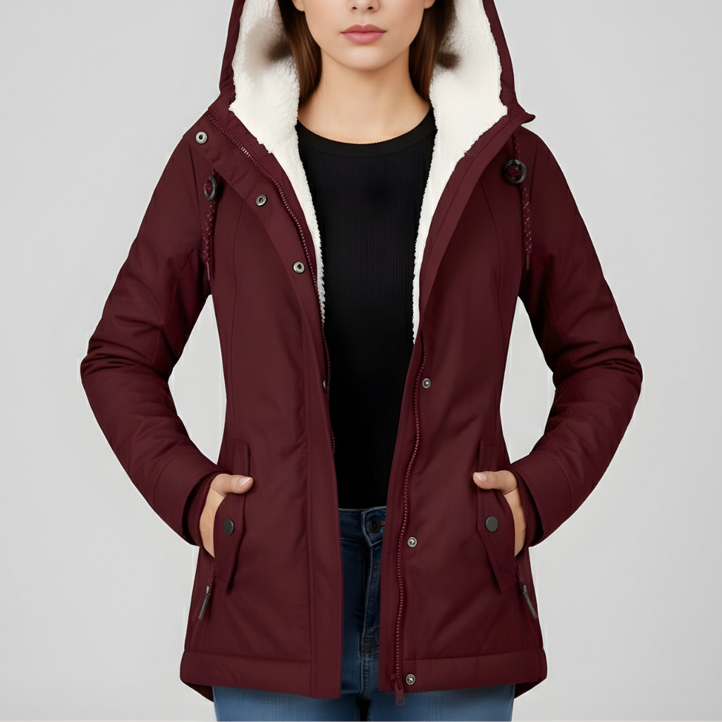Women's Comfortable Winter Jacket with Hood