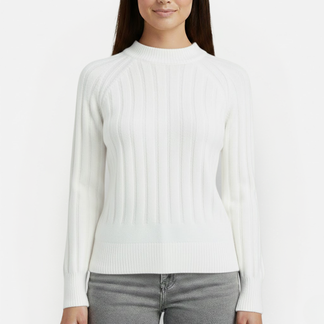 Women's Luxury Sweater with Round Neckline