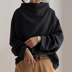 Nina – Damski Sweter Oversized Casual z Długim Rękawem i Golfem