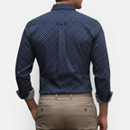 Pánská elegantní košile slim fit kostkovaná