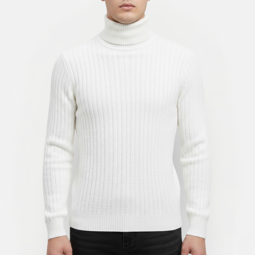 Men's Lightweight Turtleneck Sweater
