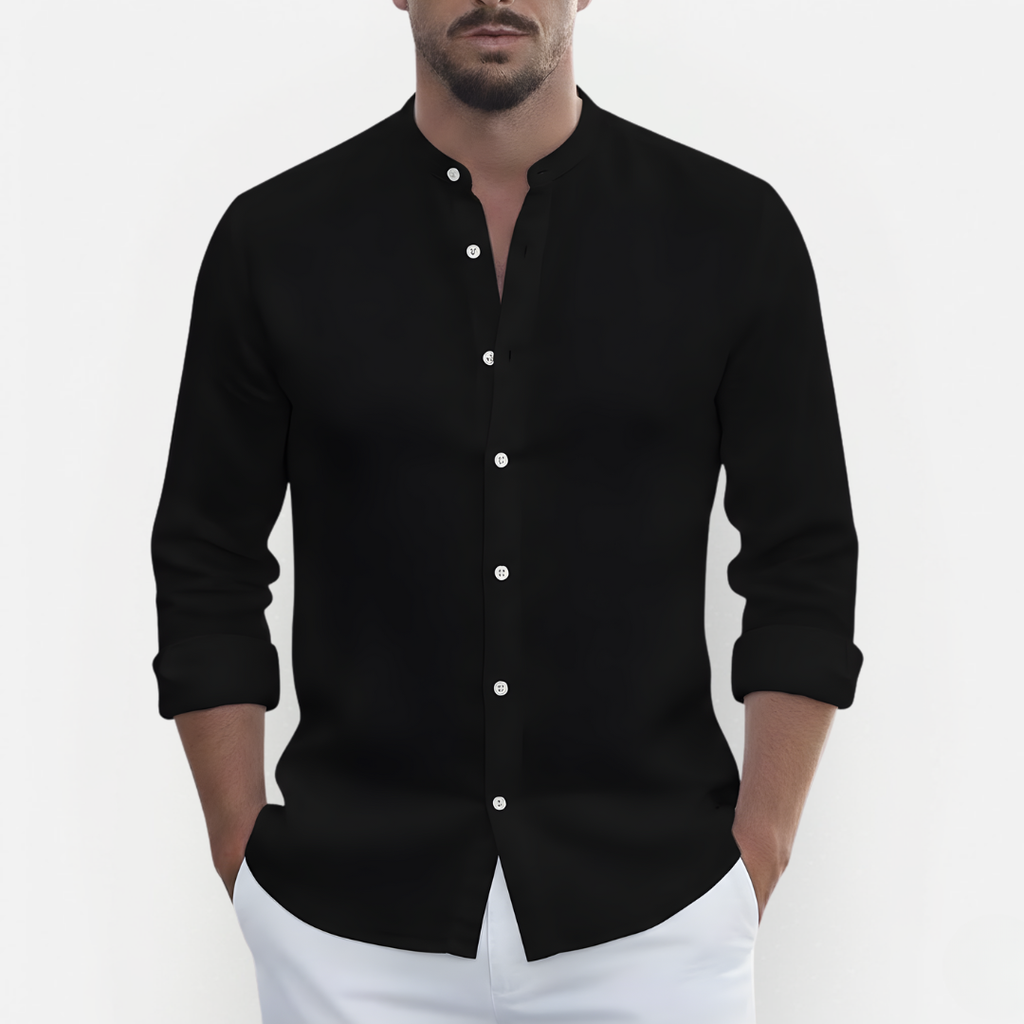 Męska elegancka koszula lniana