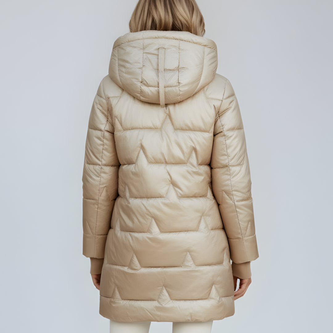 Damska Elegancka Kurtka Jesienna z Kapturem