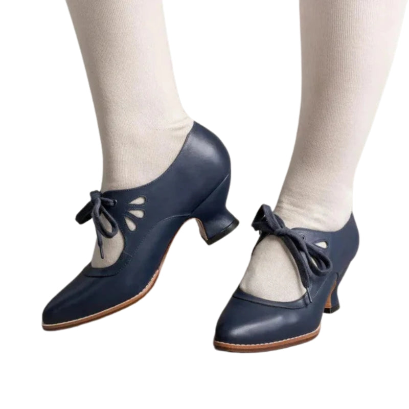 Sverre – Elegant Men's Lace-Up Shoes with Low Block Heel