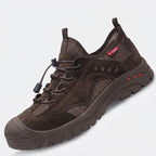 Buty robocze ze stalowym noskiem, oddychające, antypoślizgowe — Khaki-2