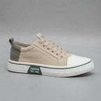 Sneakersy canvas męskie oddychające, rozmiary EU 38–46 — Beżowy