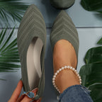 Leontyna – Klasszikus női slip-on cipő hegyes orral, elegáns kivitelben