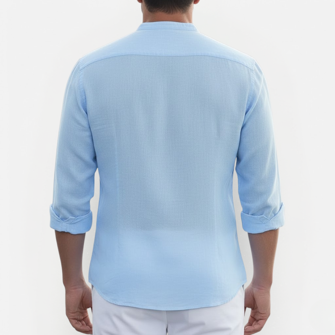 Męska elegancka koszula lniana