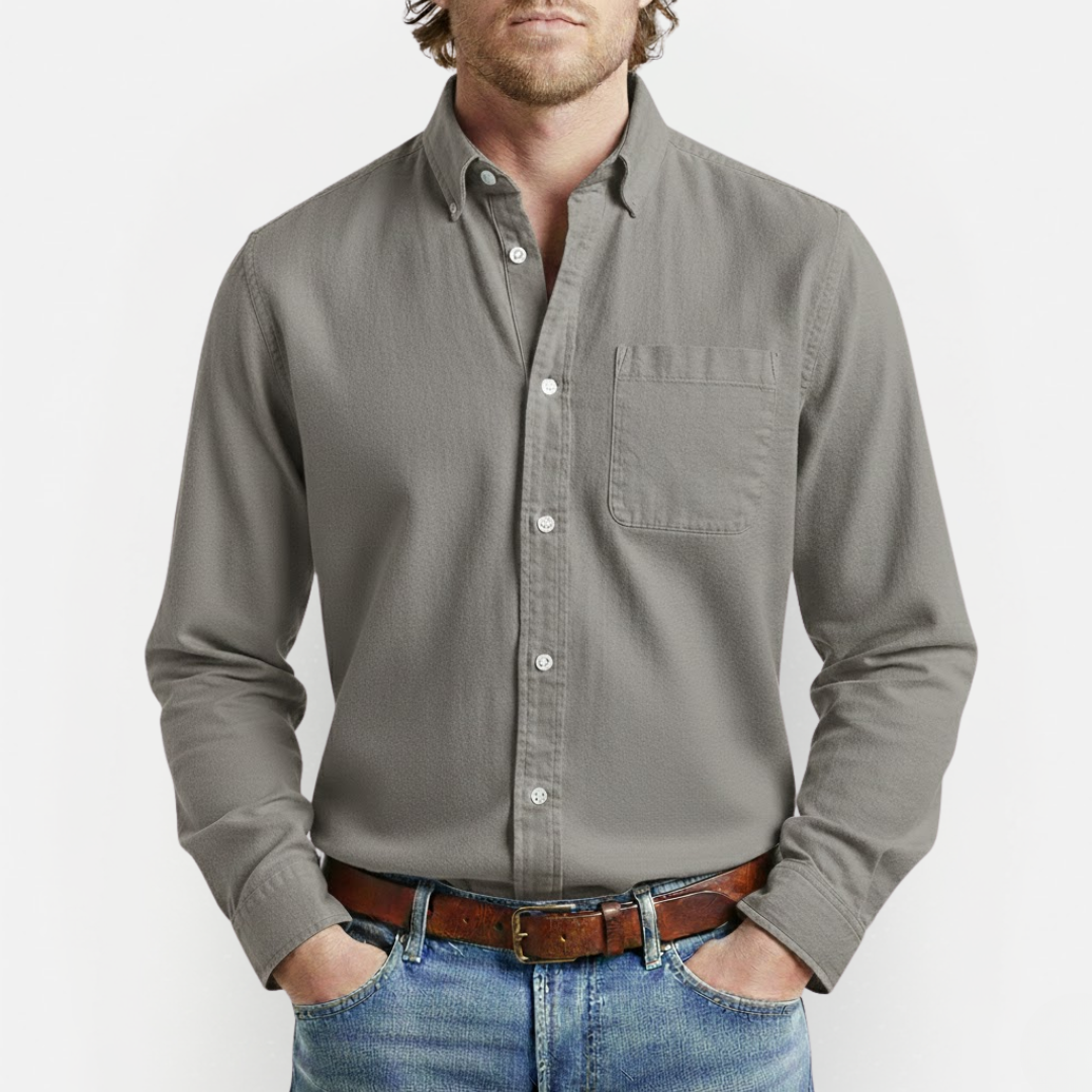 Męska klasyczna koszula z kieszenią na piersi