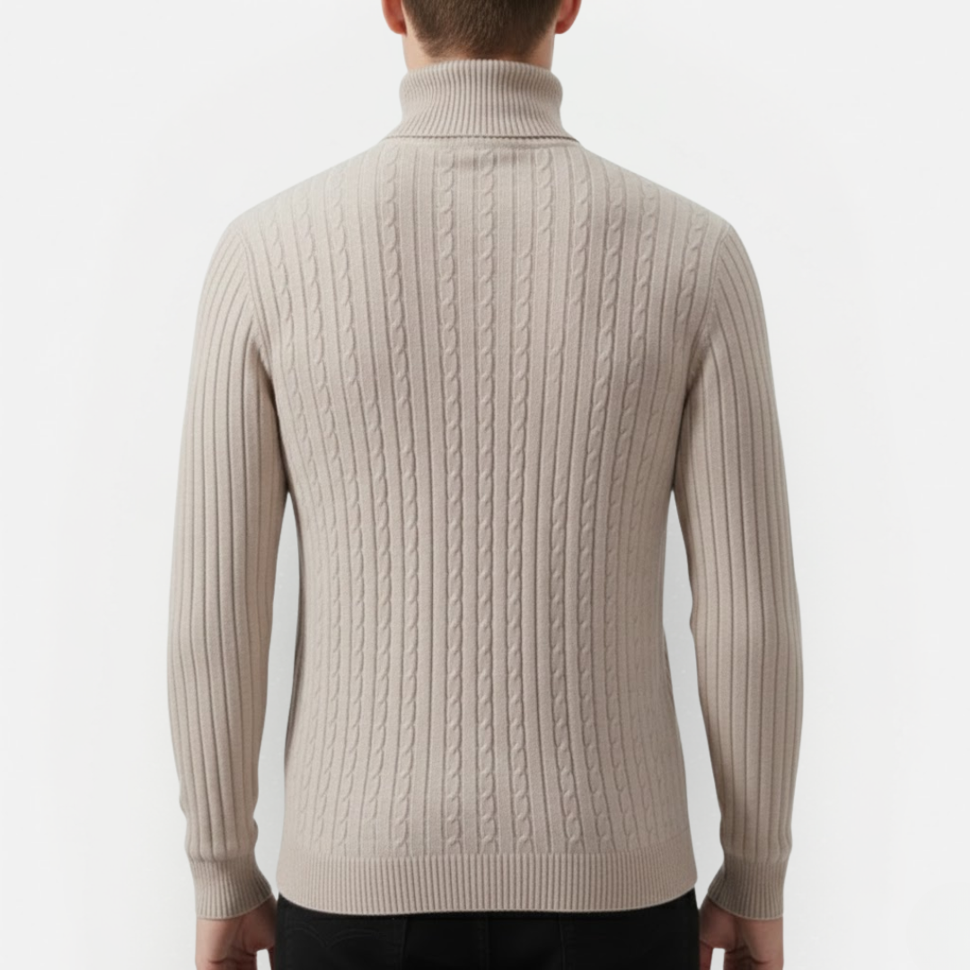 Men's Lightweight Turtleneck Sweater