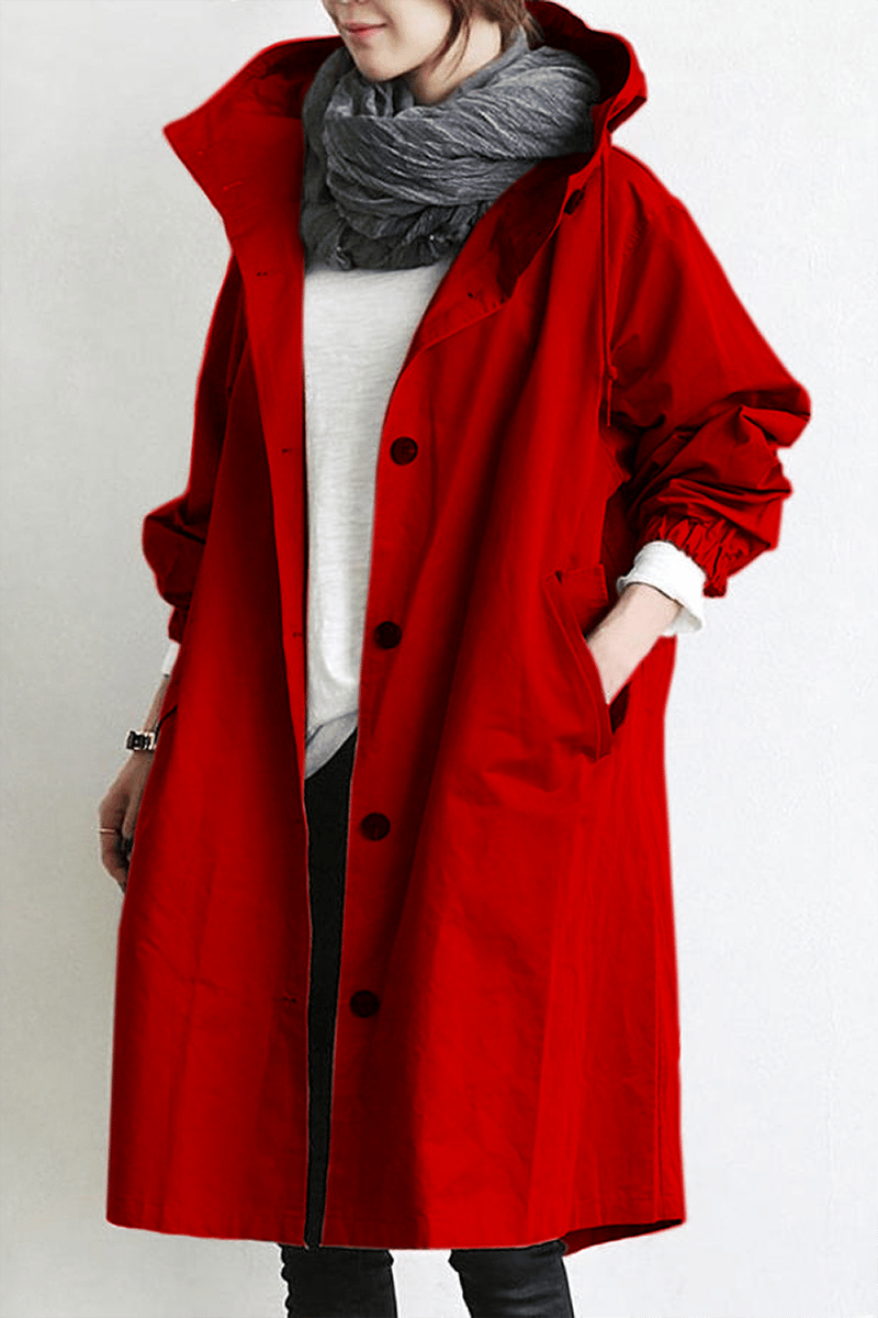 Marielle - Women's Mid-Length Casual Hooded Jacket