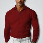 Men's Polo Longsleeve Sweater Comfortable Casual Style