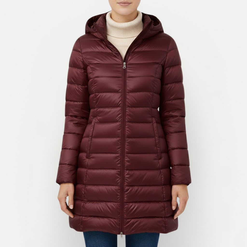 Women's Lightweight Winter Jacket with Hood