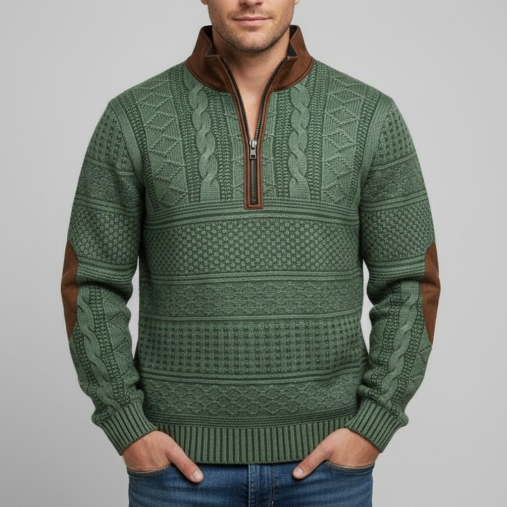 Men's Classic Half-Zip Sweater