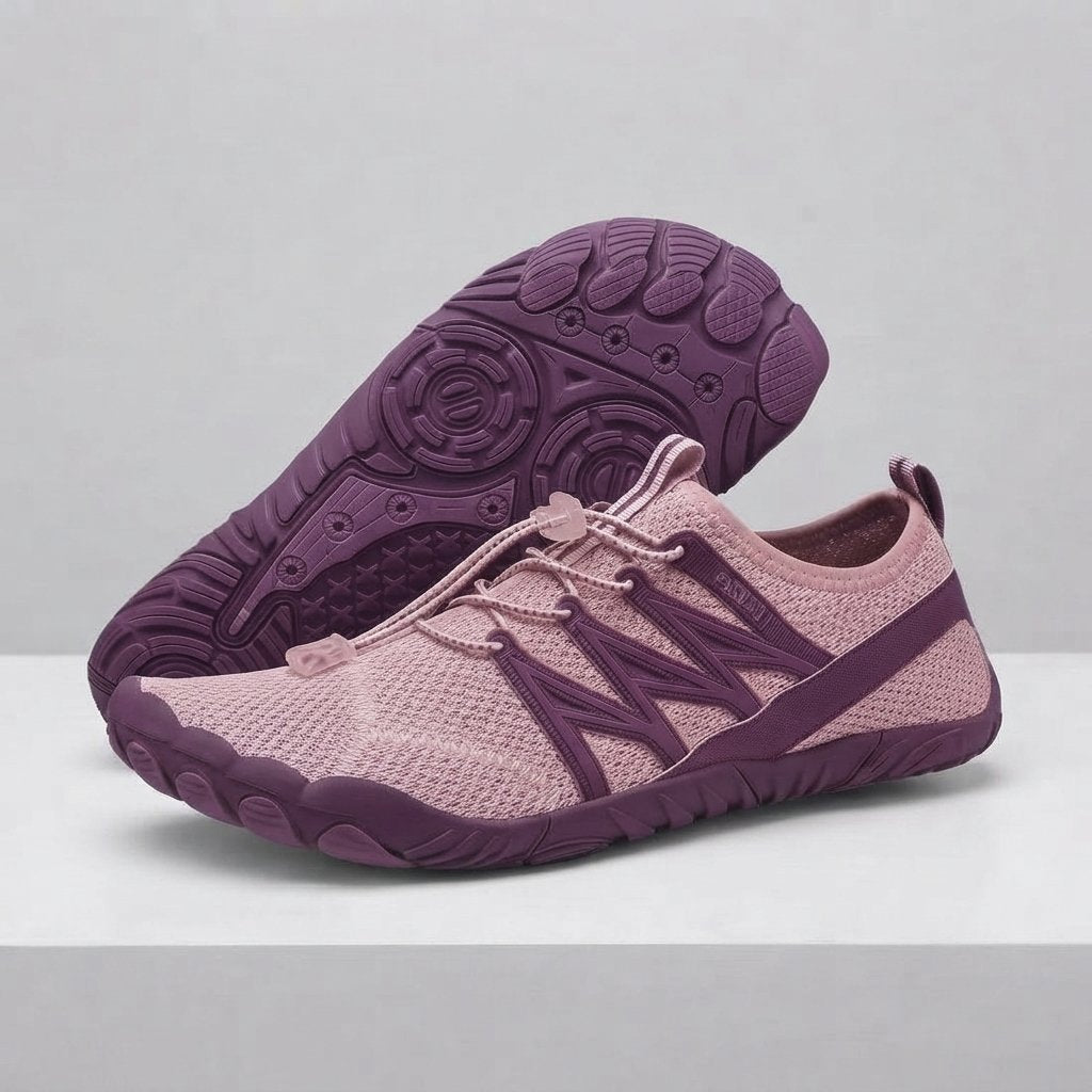 Buty barefoot z elastyczną podeszwą 4 mm – unisex — Różowy