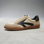 Sneakersy retro z zamszu bydlęcego, podeszwa EVA — 43