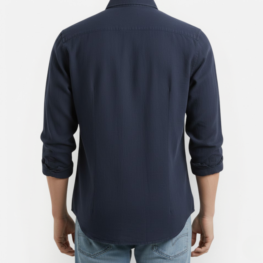 Męska koszula vintage z długim rękawem