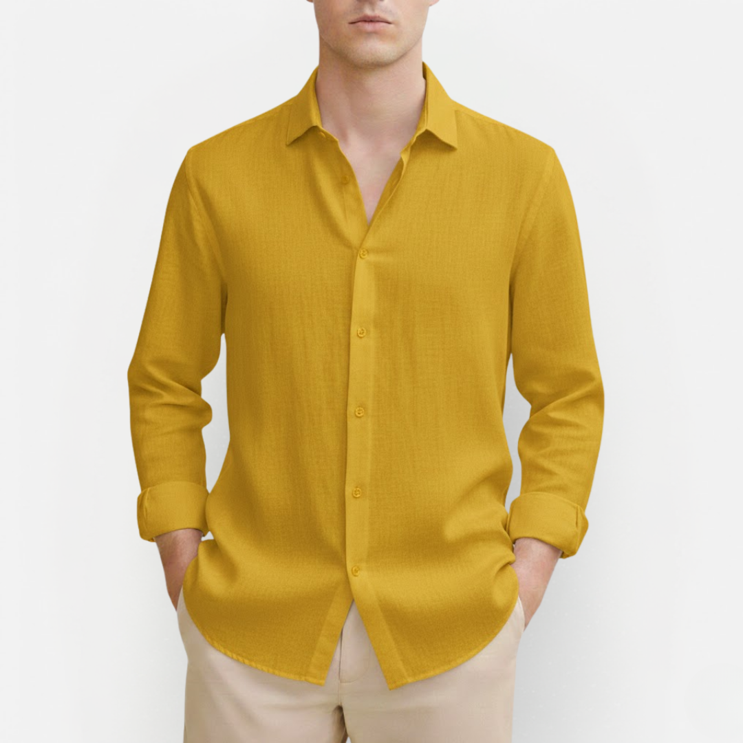 Męska klasyczna koszula lniana