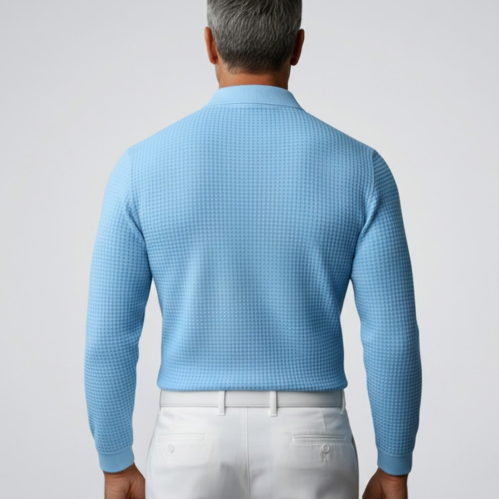 Men's Polo Longsleeve Sweater Comfortable Casual Style