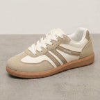 Sneakersy damskie low-top na sznurówki, wiele kolorów — Khaki