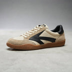 Sneakersy retro z zamszu bydlęcego, podeszwa EVA — 44