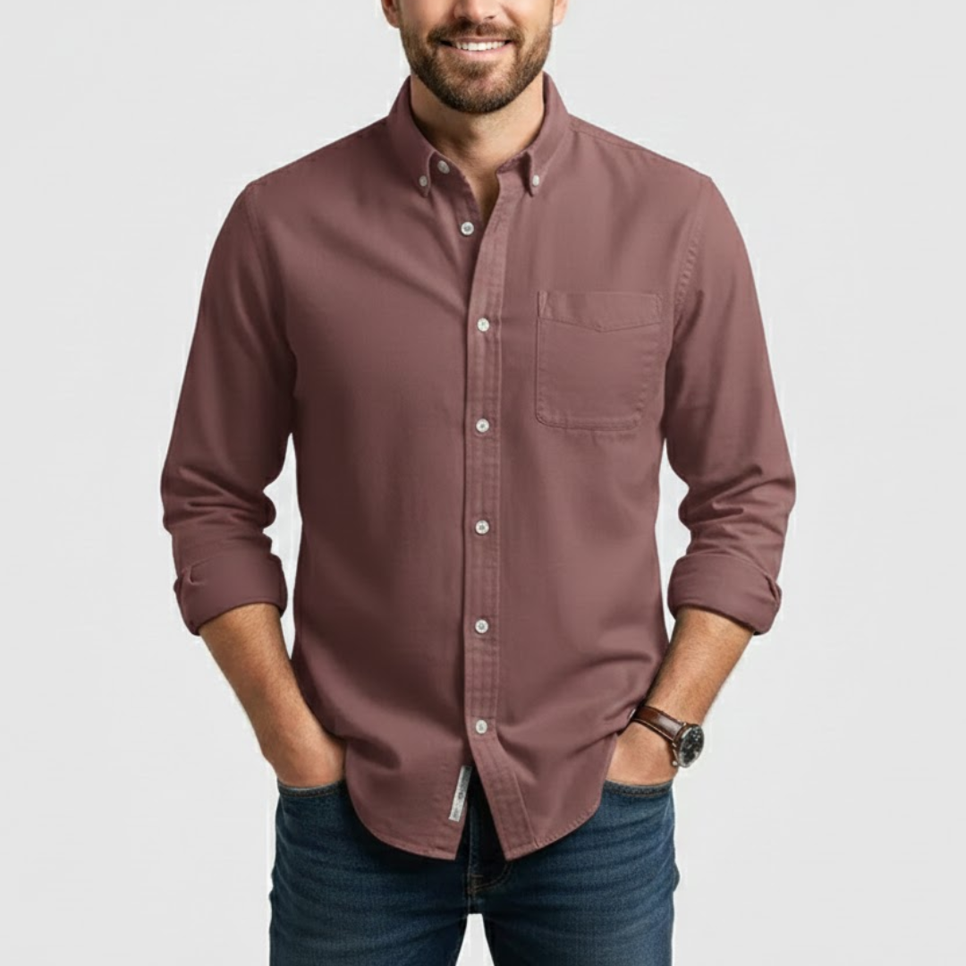 Męska Klasyczna Koszula na Guziki